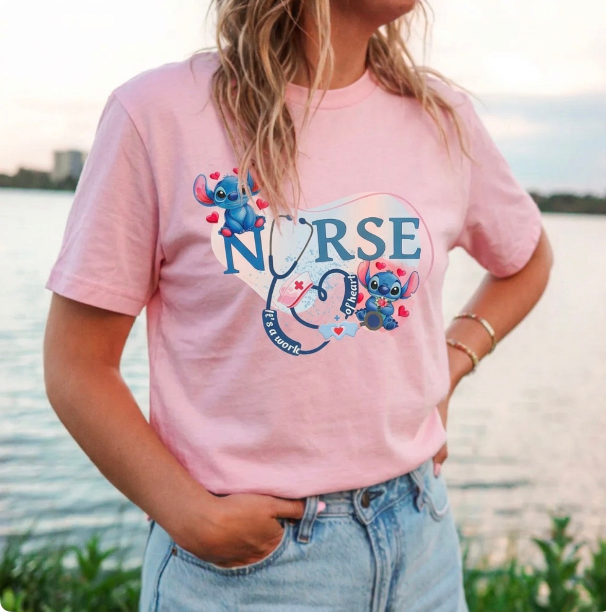 Stitch Nurse Tee Shirts