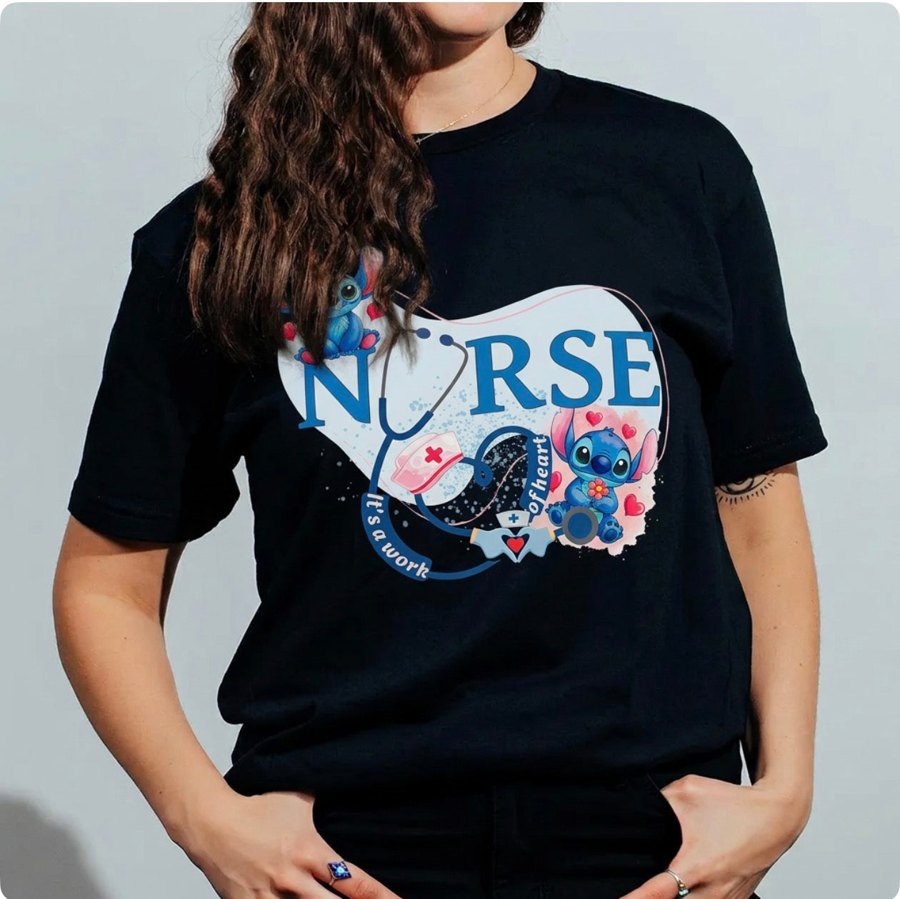 Stitch Nurse Tee Shirts